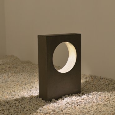 VK Lighting Logia - lampe de jardin - 40 x 20 x 49 cm - 6,5W LED inclus - IP65 - gris