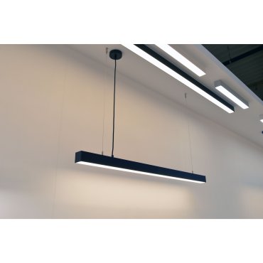 Roi Du Luminaire Line - lampe suspendue - profilé 5,3 x 5,3 cm - 28,8W LED par mètre - noir