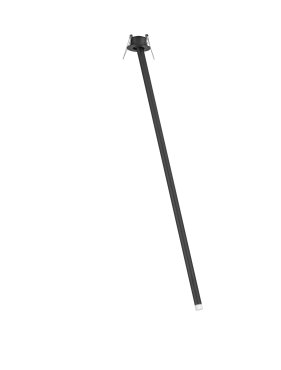 Nova Luce Stilvi - plafonnier - Ø 5 x 64 cm - 4W LED inclus - noir sablé