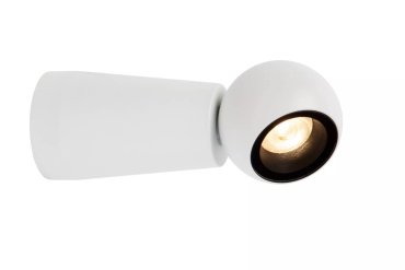 Lucide Ipsos - applique murale extérieure - Ø 6 x 15 cm - 6W LED inclus - IP54 - blanc