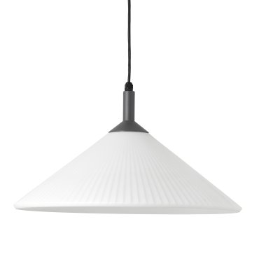 Faro Saigon - lampe suspendue - Ø 55 x 20 cm - IP65 - blanc mat