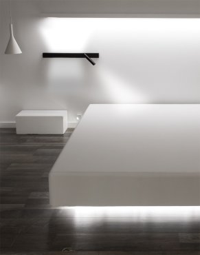 VK Lighting Bar - applique murale avec liseuse à droite - 40 x 17 x 5 cm - 3W + 2 x 6W LED inclus - noir