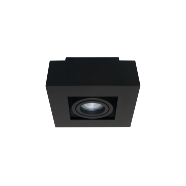 Artdelight Bosco - spot en saillie 1L - 14 x 14 x 8,6 cm - noir