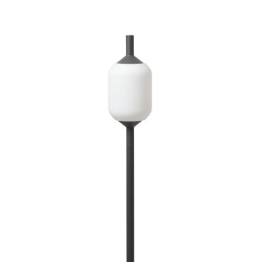 Faro Saigon - spot au sol sur pointe avec prise - Ø 17 x 137 cm - IP65 - blanc mat