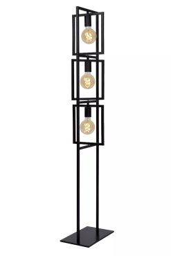 Lucide Luuk - lampadaire - 26 x 34 x 145 cm - noir