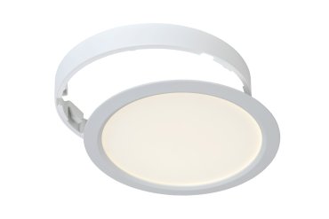Lucide Tendo - plafonnier / spot encastré - Ø 22,5 x 3 cm - 18W LED inclus - blanc