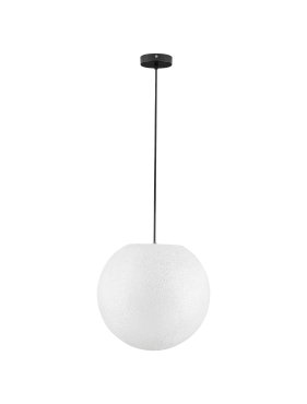 Nova Luce Moon - suspension extérieure - Ø 40 x 200 cm - IP65 - blanc et noir