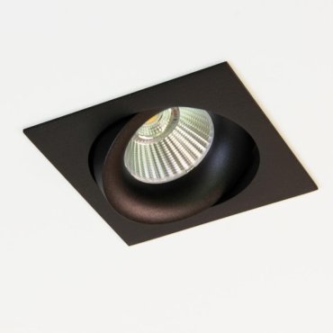 Artdelight Alice - spot encastrable - 90 x 90 mm, 80 x 80 mm encastrable - noir