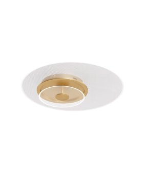 Nova Luce Copo - plafonnier - Ø 60 x 9,6 cm - 35W dimmable LED inclus - laiton doré