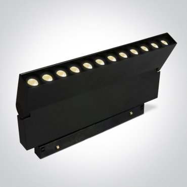 ONE Light Magnetic Linear Spots - Chemin lumineux magnétique linéaire à LED - 24,8 x 2,5 x 12 cm - 20W LED inclus - noir