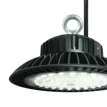 ONE Light Industrial LED UFO - plafonnier/mural extérieur - Ø 27 x 17 cm - 150W LED inclus - IP65 - noir