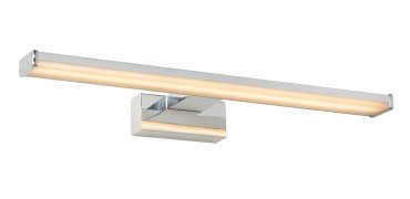 Lucide Onno - éclairage miroir salle de bain - 60 x 12,1 x 4,2 cm - 12W LED inclus - IP44 - chrome mat