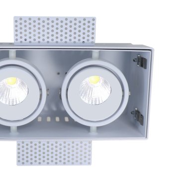 Artdelight Trofa - spot encastré 2L - 195 x 95 mm, 197 x 97 mm taille d'encastrement - blanc