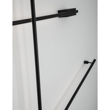 Nova Luce Gropius - applique murale - 90 x 9 x 3,5 cm - 15W LED inclus - noir sable