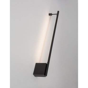 Nova Luce Gropius - applique murale - 60 x 9 x 3,5 cm - 15W LED inclus - noir sable