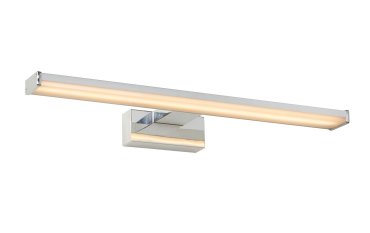 Lucide Onno - miroir éclairant salle de bain - 40 cm - 8W LED inclus - IP44 - chrome mat