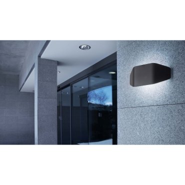 Faro Future - applique murale - 31,5 x 7 x 13,5 cm - IP44 - gris foncé