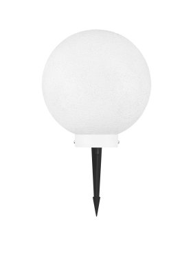 Nova Luce Moon - lampe de jardin sur piquet - Ø 25 x 25 cm - IP65 - blanc