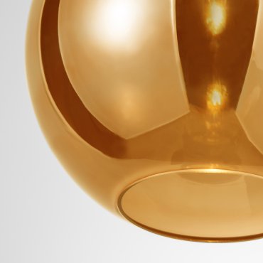 Nova Luce Nazio - lampe suspendue - Ø 25 x 120 cm - or et chrome