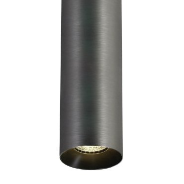 ONE Light Cylinder - lampe suspendue - Ø 7,5 x 240 cm - gris métal