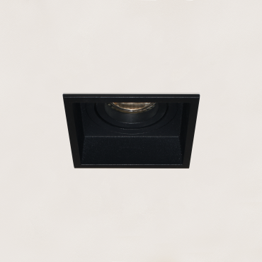 Artdelight Rex - spot encastrable - 92 x 92 mm, 83 x 83 mm encastrable - noir