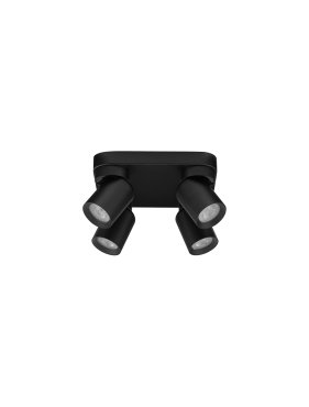 Nova Luce Amecy - spot en saillie 4L - 22 x 12,5 x 22 cm - noir sablé