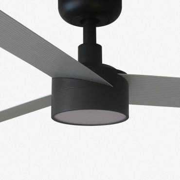 Faro Cruiser L - ventilateur de plafond avec lumière - Ø 132 cm - noir mat et aluminium