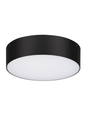 Nova Luce Judi - plafonnier - Ø 22 x 6 cm - 20W LED inclus - IP65 - noir