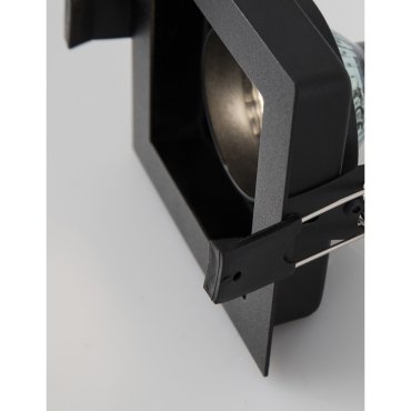 Nova Luce Cedi - spot encastré - 100 x 100 mm, 95 x 95 mm format encastré - noir sable