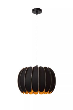 Lucide Spencer - lampe suspendue - Ø 30 x 149,5 cm - noir