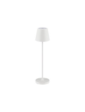 Nova Luce Petit - lampe de table rechargeable - Ø 7 x 28 cm - 2W dimmable LED inclus - IP54 - blanc