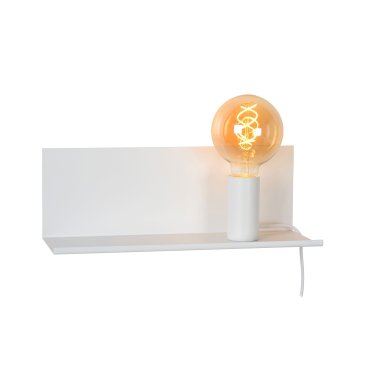 Lucide Sebo - applique murale avec interrupteur - 35 x 12 x 12 cm - blanc
