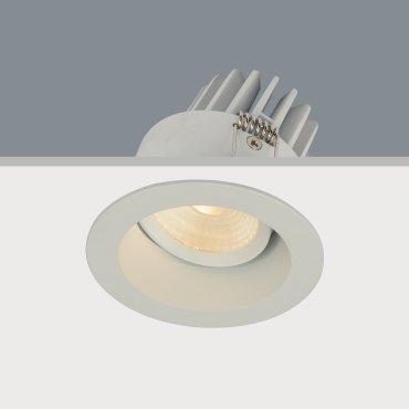 Artdelight Venice 2408 - spot encastré - Ø 80 mm, Ø 68 mm encastré - 8W LED dimmable inclus - IP44 - blanc