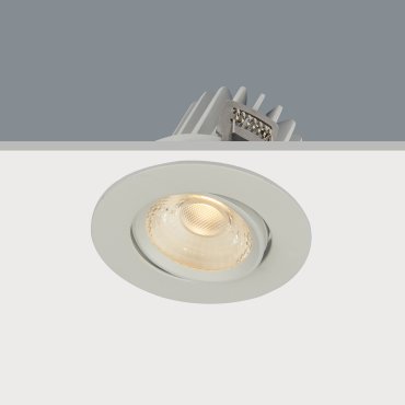 Artdelight Venice 2208 - spot encastré - Ø 80 mm, Ø 68 mm encastré - 8W LED dimmable inclus - IP44 - blanc