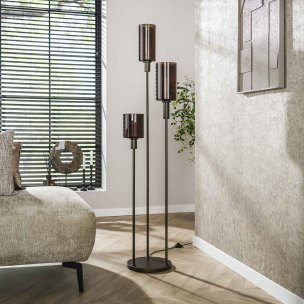 Vico Sepiora - lampadaire - Ø 33 x 165 cm - brun sienne