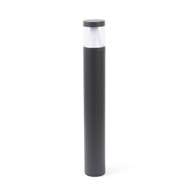 Faro Plim - lampe de jardin - Ø 9 x 65 cm - 10W LED inclus - IP65 - gris foncé
