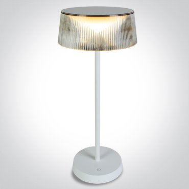 ONE Light Portable Table Lights - lampe de table rechargeable - Ø 15,4 x 37 cm - 2W dimmable LED inclus - IP44 - blanc