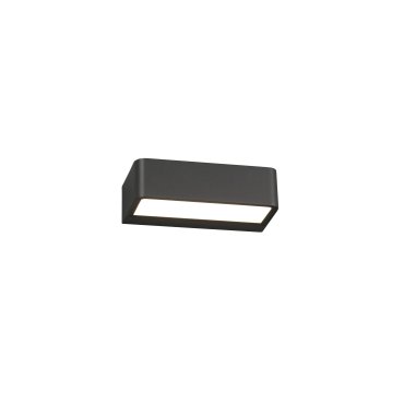 Faro Takua - applique murale - 20 x 10,3 x 5,5 cm - 10W LED inclus - IP65 - gris foncé
