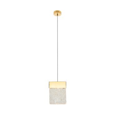 Maxlight Vetro - lampe suspendue - 13 x 13 x 180 cm - 4,5W LED dimmable inclus - or