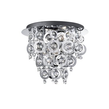 Searchlight Nova - plafonnier - Ø 35 x 29 cm - chrome
