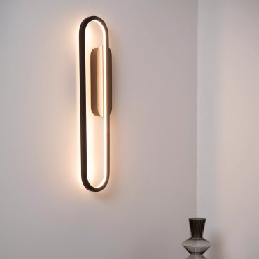 Lucide Thelma - applique murale - 12 x 5,6 x 60 cm - 22W LED dimmable inclus - noir