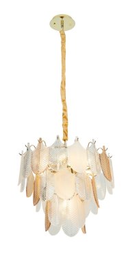 Maxlight Arwena - lampe suspendue - Ø 50 x 125 cm - or