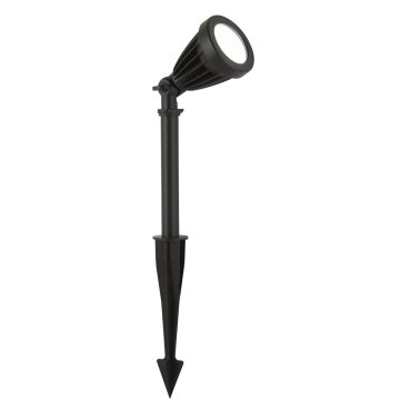 Searchlight Spikey II - spot de sol sur piquet - 14 x 46 cm - LED 12W dimmable inclus - IP54 - noir