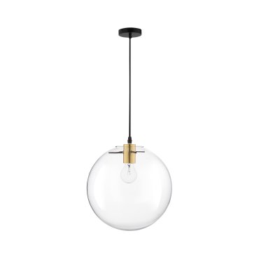 Nova Luce Mirale - lampe suspendue - Ø 25 x 181 cm - or et noir