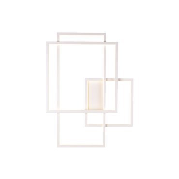 Maxlight Geometric - applique murale - 70 x 9 x 54 cm - 45W LED inclus - blanc