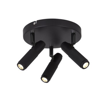 Searchlight Handlebar - spot en saillie 3L - Ø 34 x 15,5 cm - 7W LED inclus - noir