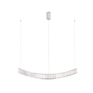 Maxlight Saphir - lampe suspendue - 100 x 17 x 180 cm - 13W LED inclus - chrome