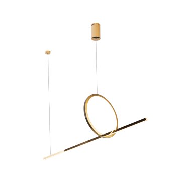Maxlight Lozanna - lampe suspendue - 100 x 30 x 150 cm - 18W LED inclus - or