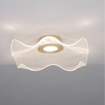 Nova Luce Siderno - plafonnier - 50 x 50 x 20 cm - 31W LED inclus - or
