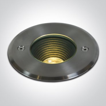 ONE Light Dark Light Inground Range - spot sol extérieur - Ø 180 mm, Ø 165 mm à encastrer - 15W LED inclus - IP67 - métallique